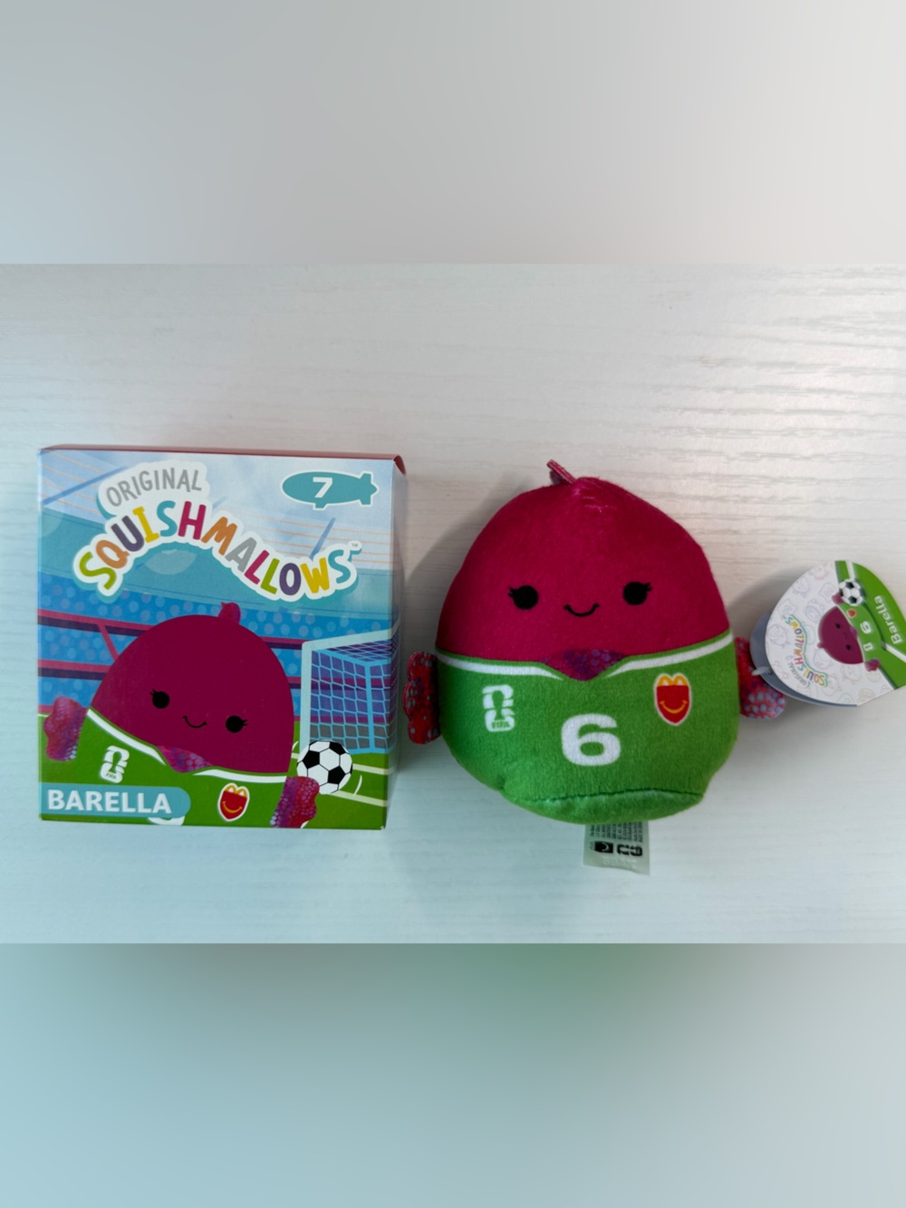 2026 McDonald's FIFA World Cup Squishmallows #7 BARELLA NIB